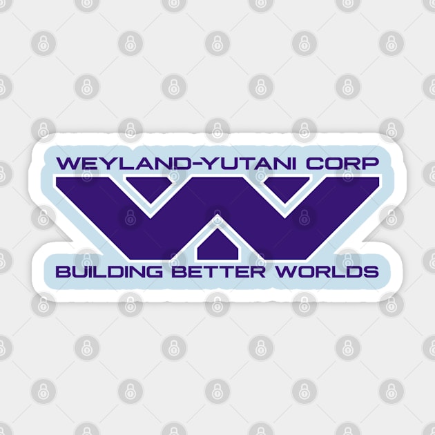 WEYLAND-YUTANI : Groovy tie dye Sticker by ROBZILLA